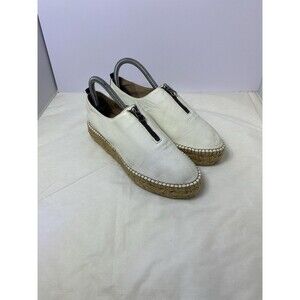 ERIC MICHAEL WOMEN'S SERENA, COMFY PLATFORM ESPADRILLE, MADE IN SPAIN WHITE 6/37